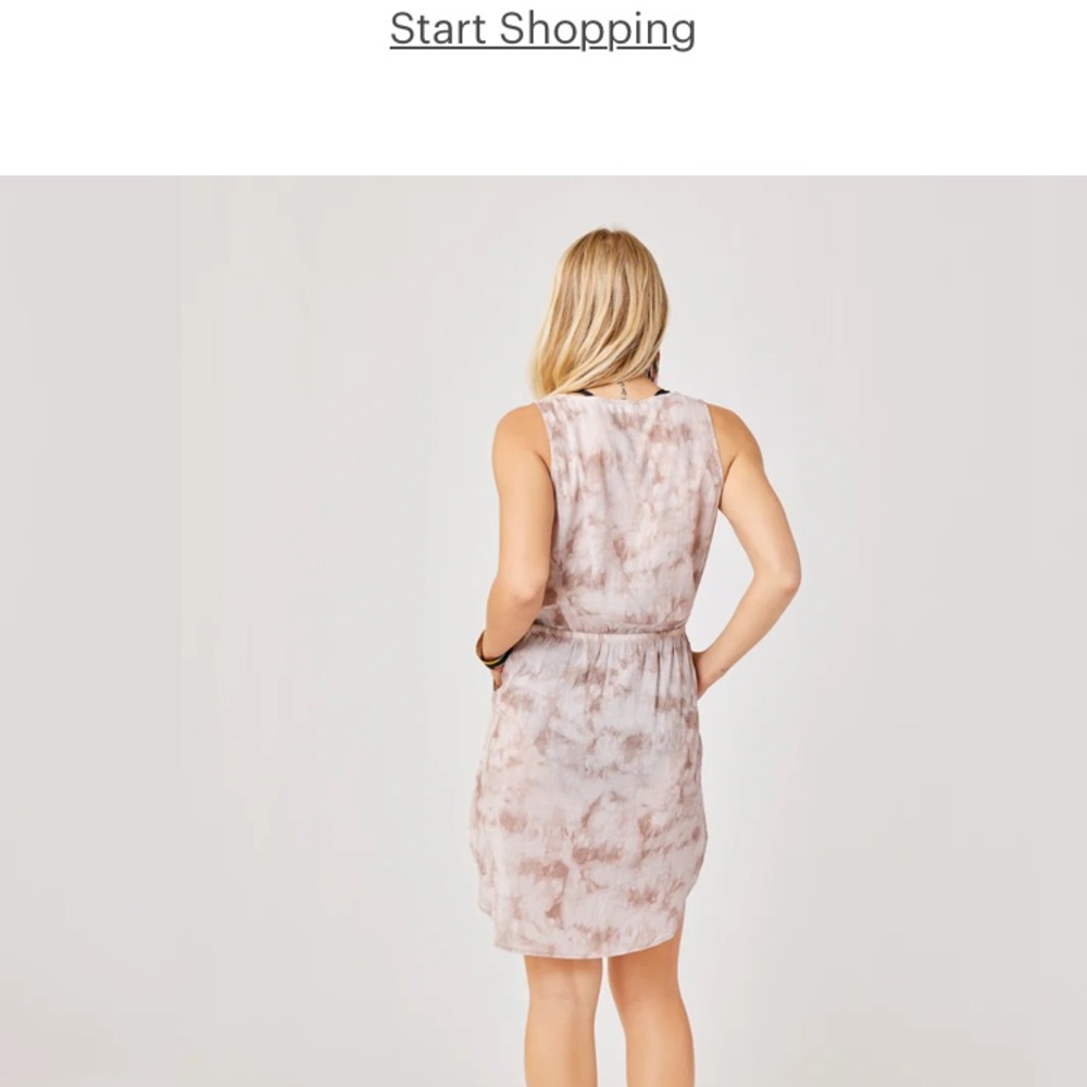 Carve Designs dusty pink cotton dress with pockets large - Picture 3 of 8